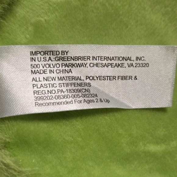 Kids Plush Dinosaur Basket with Green Accents - Picture 3 of 4